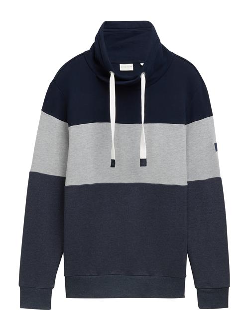 TOM TAILOR Sweatshirt  mørkeblå / grå-meleret