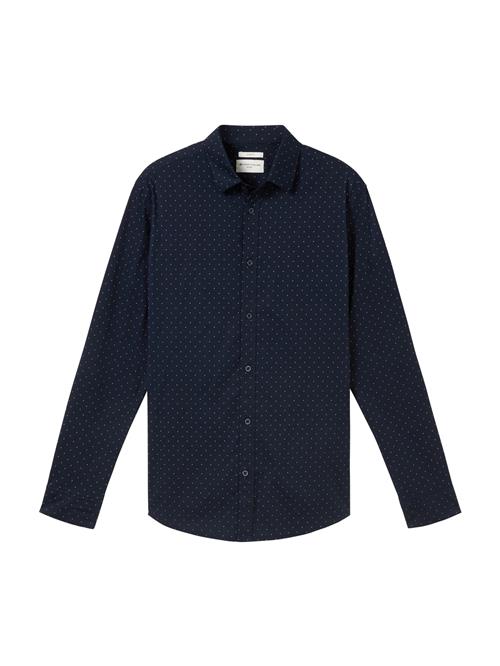 TOM TAILOR Skjorte  navy / offwhite