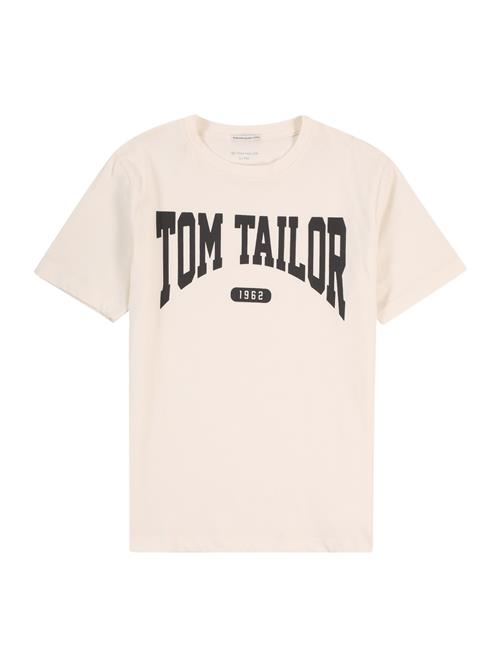 TOM TAILOR Shirts  sort / uldhvid