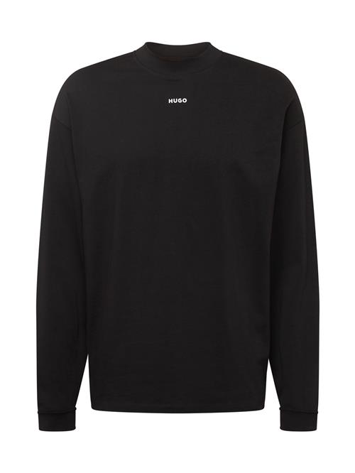 Se HUGO Sweatshirt 'Dapaso'  sort / hvid ved About You