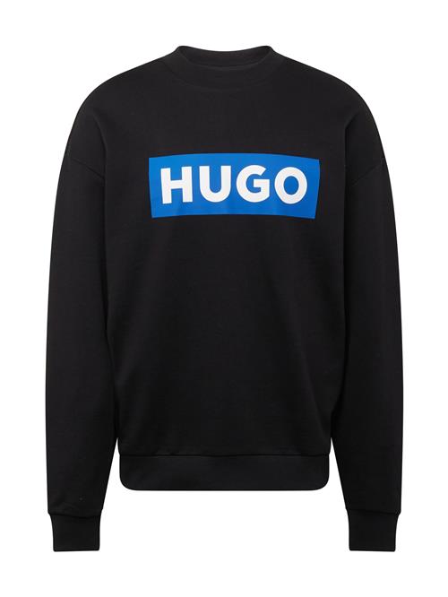 Se HUGO Sweatshirt 'Niero'  azur / sort / hvid ved About You