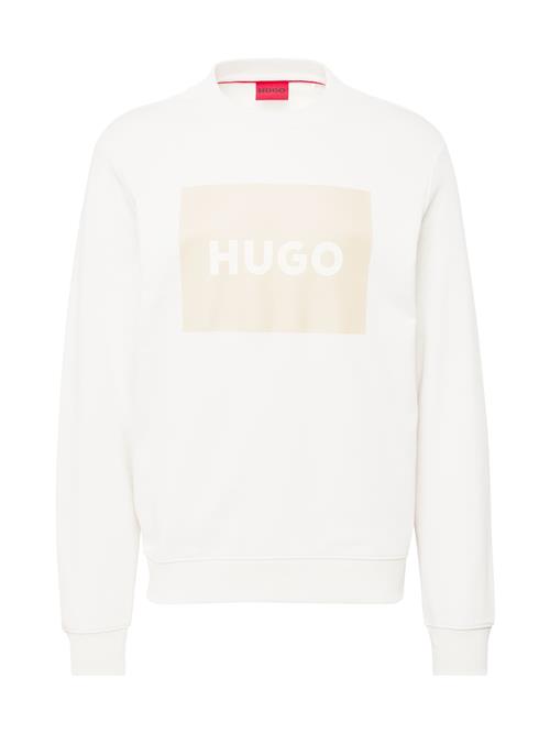 HUGO Sweatshirt 'Duragol222'  beige / hvid