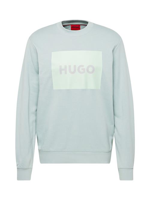 HUGO Sweatshirt 'Duragol'  lysegrå / pastelgrøn