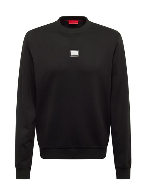 HUGO Sweatshirt 'Diragol'  rød / sort