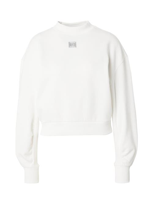 Se HUGO Sweatshirt 'Deflorine'  sølv / hvid ved About You