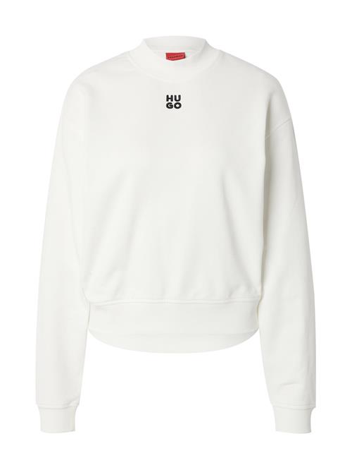 Se HUGO Sweatshirt 'Daxandria'  sort / hvid ved About You