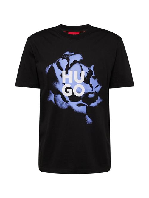 HUGO Bluser & t-shirts 'Dignitey'  lyselilla / sort / hvid