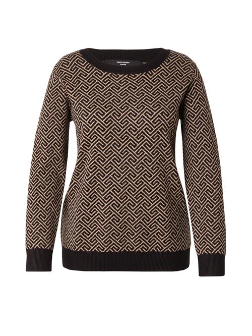 Vero Moda Curve Pullover 'VMCARIA'  beige / sort