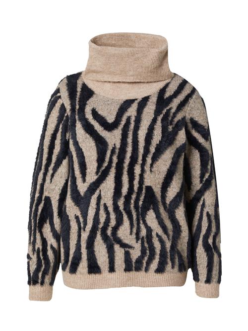 Vero Moda Curve Pullover 'VMCVALENTINA'  mørkebeige / sort