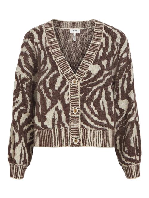 Se OBJECT Cardigan 'Ursel'  creme / choko ved About You