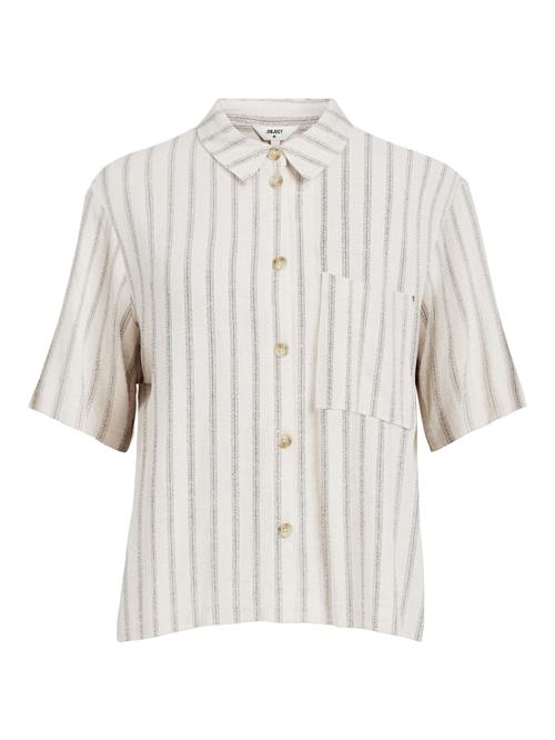 OBJECT Bluse 'SANNE'  beige / sort