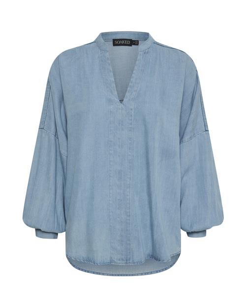 Se SOAKED IN LUXURY Bluse 'Friday'  røgblå ved About You