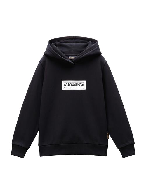 NAPAPIJRI Sweatshirt 'K B-CHAMOIS'  sort / hvid