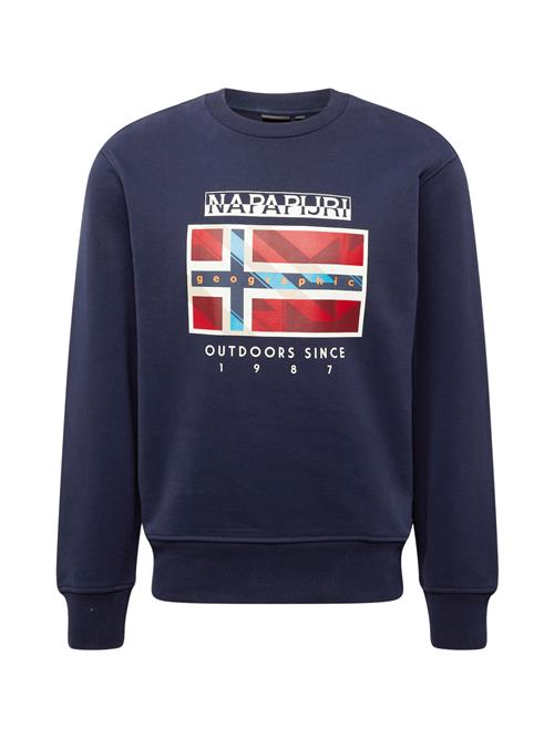 NAPAPIJRI Sweatshirt 'B-DOREES'  marin / lyseblå / rød / hvid