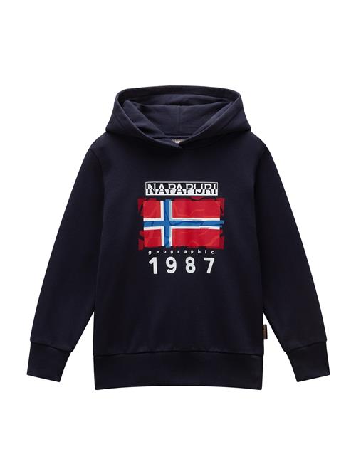 NAPAPIJRI Sweatshirt 'MATS'  marin / navy / rød / hvid