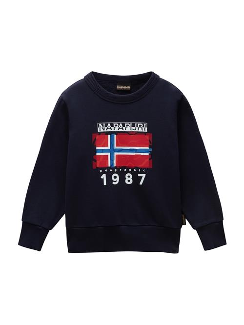 NAPAPIJRI Sweatshirt 'MATS'  blå / marin / rød / hvid