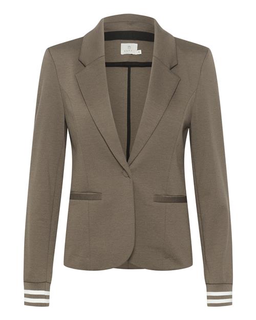 Se Kaffe Blazer 'Kinnie'  mokka / hvid ved About You