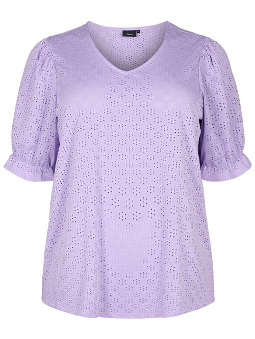 Zizzi Bluse 'VALABAMA'  lilla