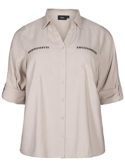 Se Zizzi Bluse 'Esascha'  taupe ved About You