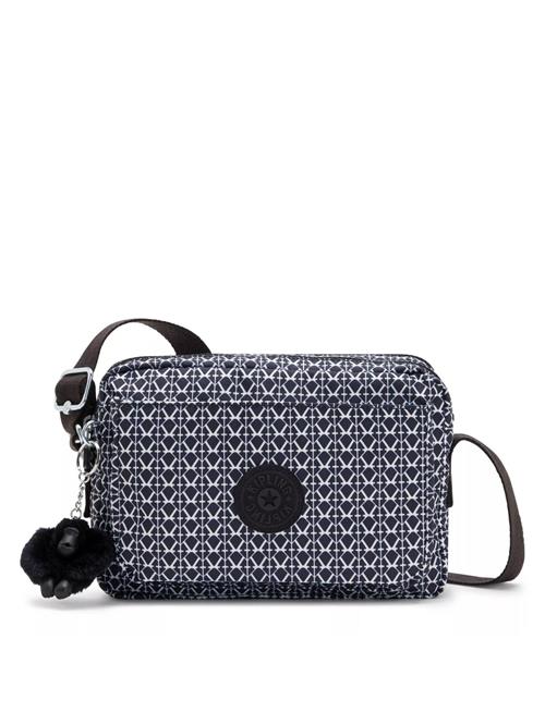 KIPLING Skuldertaske 'Abanu M'  antracit / hvid