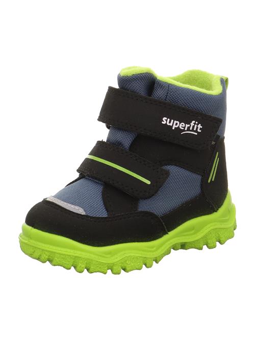 Se SUPERFIT Snowboots 'Husky 1'  dueblå / kiwi / sort / hvid ved About You