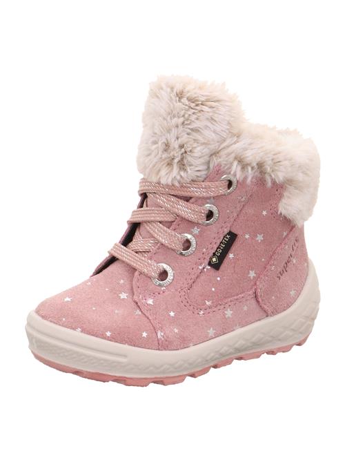 Se SUPERFIT Snowboots 'GROOVY 2.0'  beige / lyserød / sølv ved About You