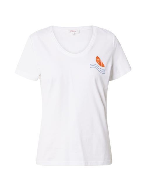 Se s.Oliver Shirts  blå / orange / hvid ved About You