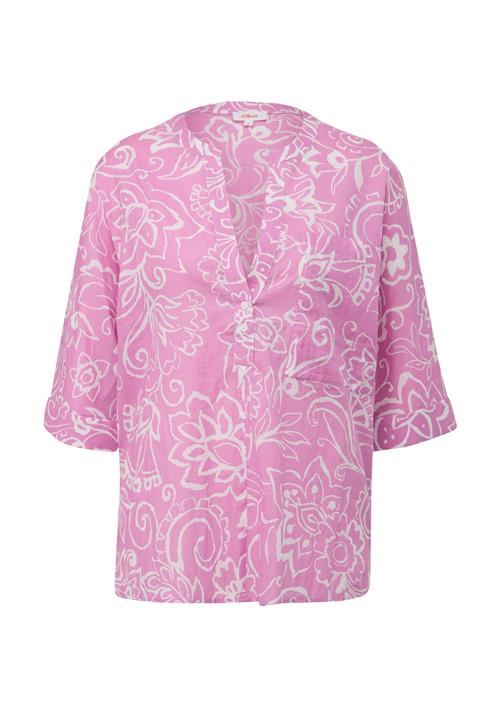 Se s.Oliver Bluse  pink / hvid ved About You