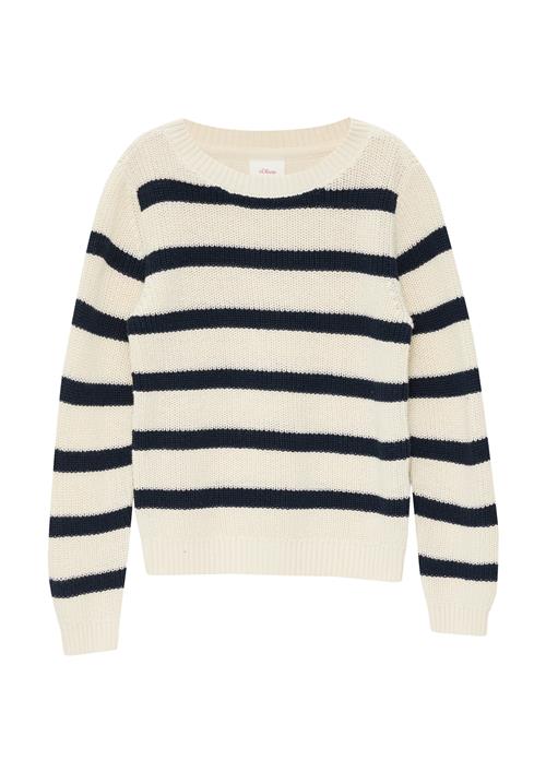 s.Oliver Pullover  lysebeige / sort