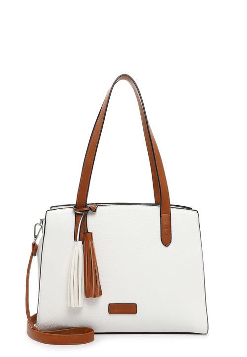 Emily & Noah Shopper 'Bibi'  cognac / hvid