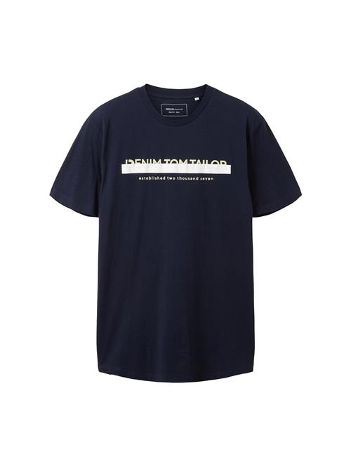 TOM TAILOR DENIM Bluser & t-shirts  creme / navy / hvid