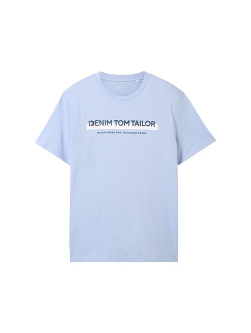 TOM TAILOR DENIM Bluser & t-shirts  lyseblå / mørkeblå / hvid