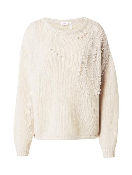 Se s.Oliver BLACK LABEL Pullover  creme / perlehvid ved About You