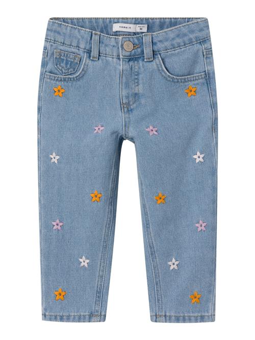 NAME IT Jeans 'Bella'  lyseblå / orange / lyserød / hvid