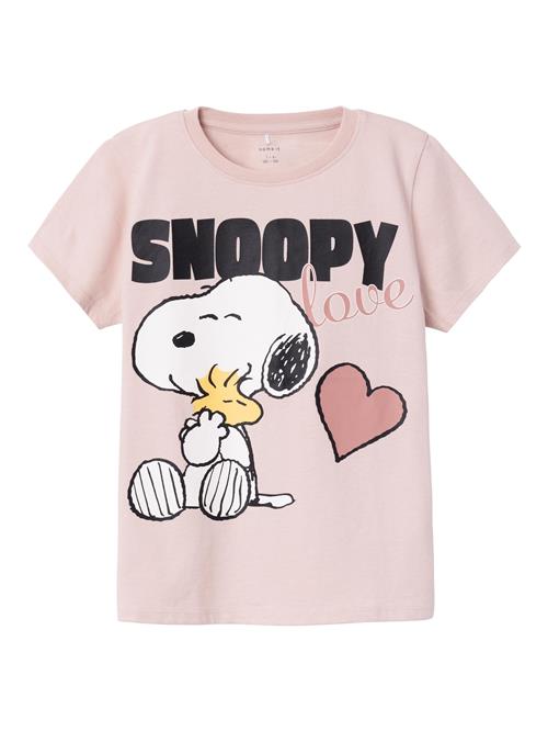 NAME IT Bluser & t-shirts 'Nanni Snoopy'  rosé / gammelrosa / sort / hvid