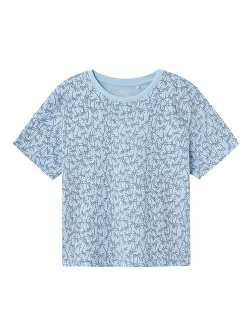 NAME IT Shirts 'VALTHER'  røgblå / lyseblå