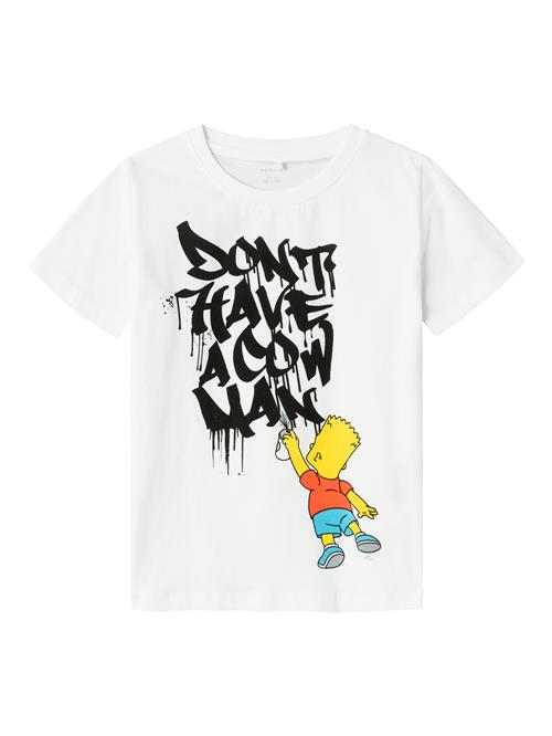 NAME IT Shirts 'Milas Simpsons'  lyseblå / gul / sort / hvid