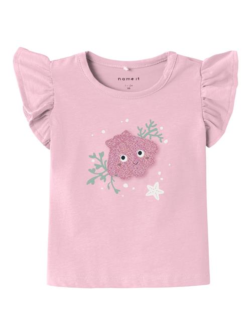 NAME IT Bluser & t-shirts 'JUSSA'  grøn / pink / lyserød / hvid