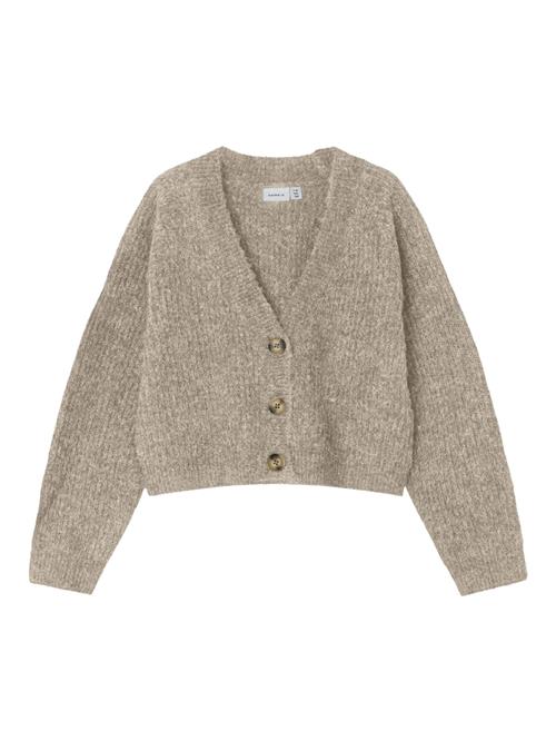 NAME IT Cardigan  mørkebeige