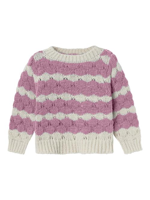 NAME IT Pullover 'NMFNebib'  lysviolet / naturhvid