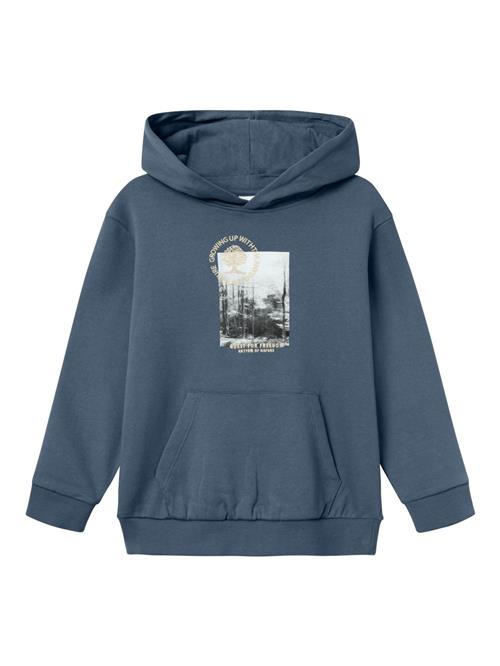 NAME IT Sweatshirt 'NKMNANTER'  safir / grå / hvid