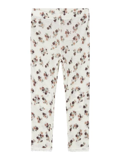 NAME IT Leggings 'NBFWANG'  brun / cognac / pastelgrøn / hvid