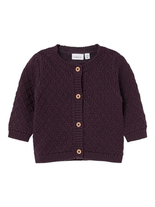 NAME IT Cardigan 'Lomille'  aubergine