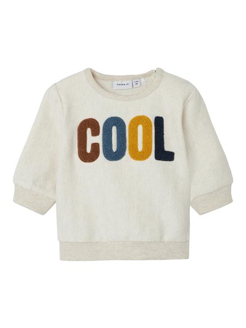 NAME IT Sweatshirt 'Nullo'  lysebeige / safir / brun / curry