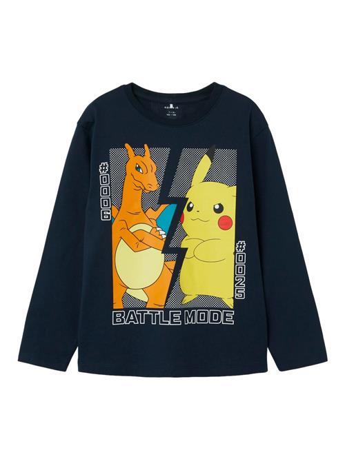 NAME IT Shirts 'NKMAmas Pokemon'  navy / gul / orange / hvid