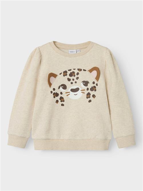 NAME IT Sweatshirt 'NMFODILIA'  sand / brun / mørkebrun / hvid