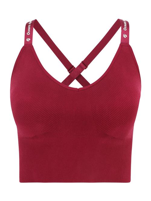 Se OCEANSAPART Sportsoverdel 'Athletic'  cranberry / hvid ved About You