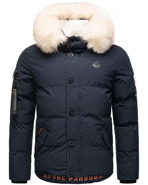 STONE HARBOUR Vinterjakke 'Halvaar'  navy / brun