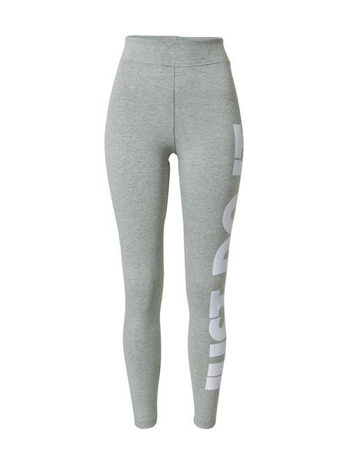 Se Nike Sportswear Leggings 'Essential'  grå-meleret / hvid ved About You