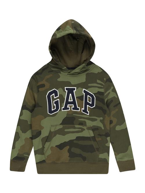 Se GAP Sweatshirt  natblå / brokade / khaki / oliven / hvid ved About You